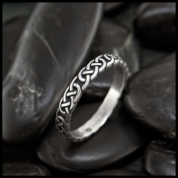 Narrow Josephine’s Knot Ring in Sterling Silver