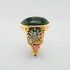 Mossy Green Sapphire Custom Frame Ring