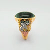 Mossy Green Sapphire Custom Frame Ring