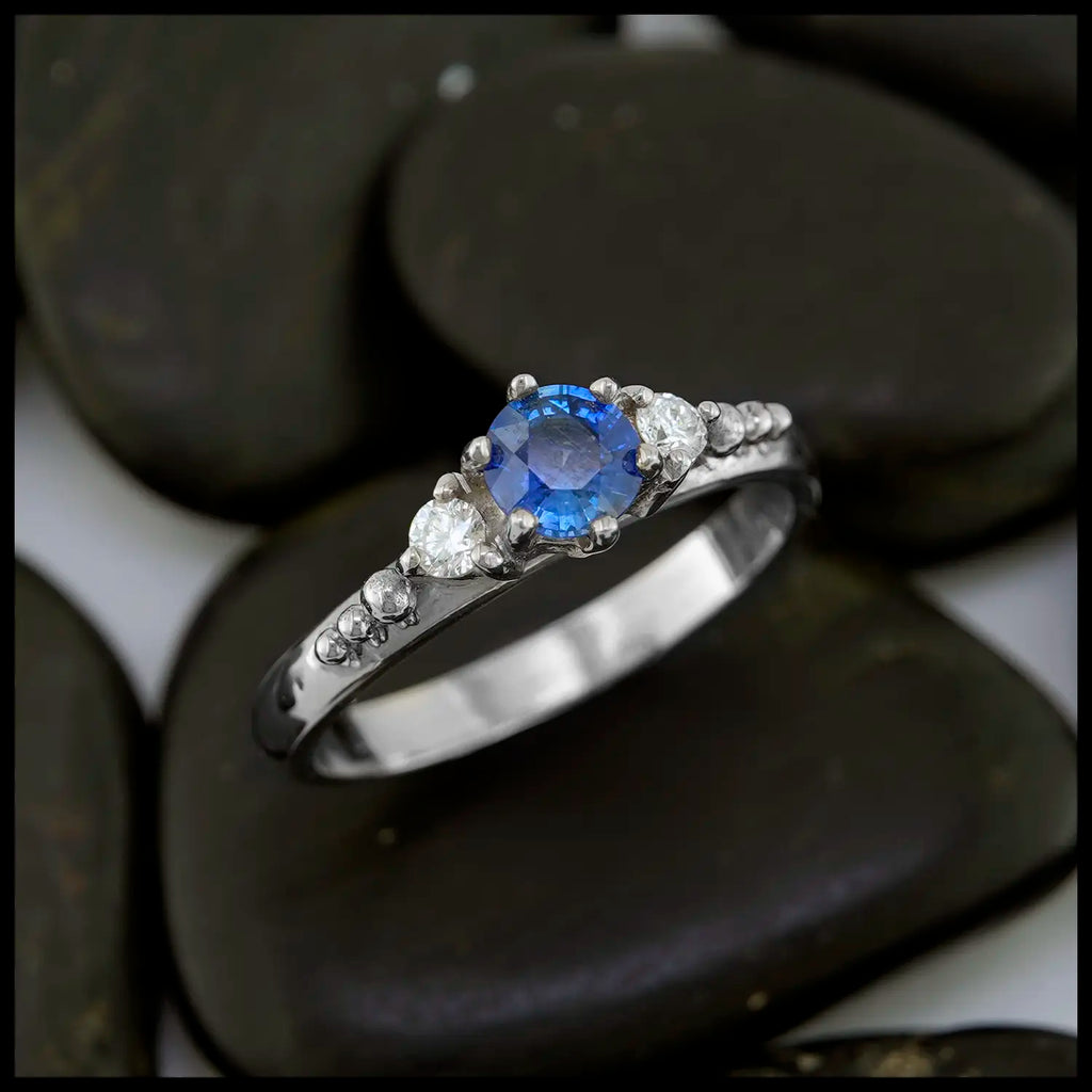 Ceylon Sapphire Engagement Ring
