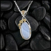 Summer Skies Custom Blue Lace Agate Pendant 