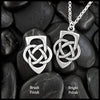 Father's Knot Pendant or Key Ring in Silver