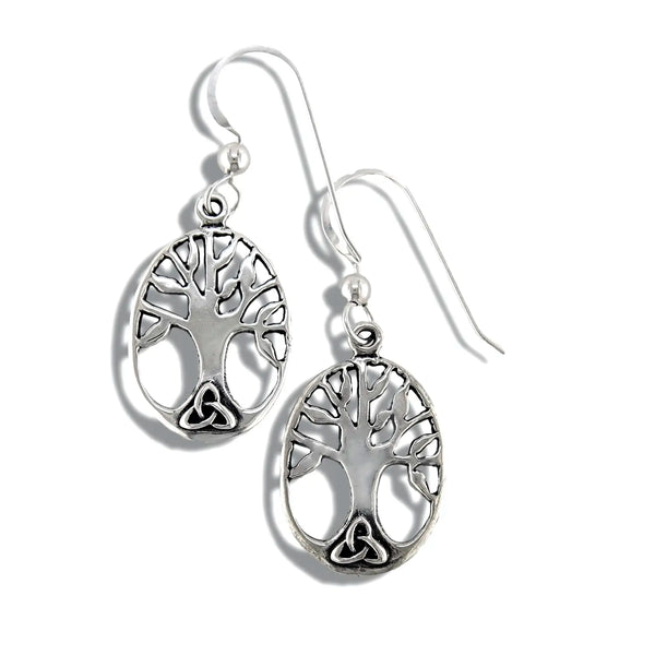 Family Tree Earrings in Sterling Silver