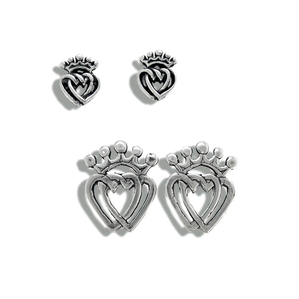 Silver Luckenbooth Post Earrings in Two Sizes