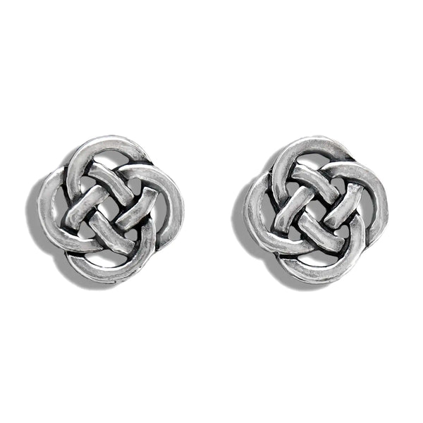Josephine's Knot Post Earrings in Silver
