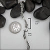 Spiral Trinity Scroll Link Bracelet, each link measures at 19mm x 8mm