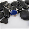 Trinity Lapis Pendant in Sterling Silver and 14K Rose Gold