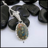Celtic Pendant set with Sea Sediment Jasper