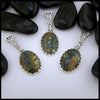 Sea Sediment Jasper set in sterling silver with Celtic bale
