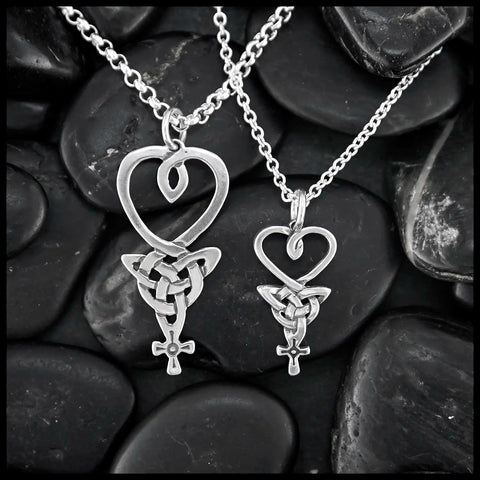 An Teor Celtic Heart Pendants