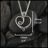 Length 24mm 15/16" width 19mm 3/4"