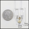 size 22mm 55/64 width and 34mm 1 11/32 height 