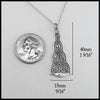 length 40mm 1 9/16" width 15mm 9/16"
