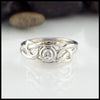 Fiona's Knot Ring in 14K White Gold with 1/4CT Diamond