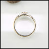 Profile view of Fiona's Knot Ring in 14K White Gold with 1/4CT Diamond