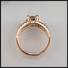 Profile view of Aquamarine ring