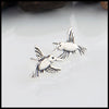Hummingbird post earrings