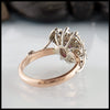 Reverse view of Vine and Leaf Purple Garnet Ring