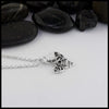 side view of pendant 
