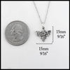pendant length 15mm 9/16" width 15mm 9/16"