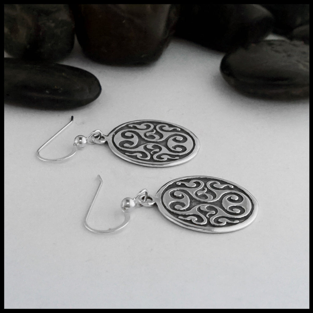 side view of earrings 