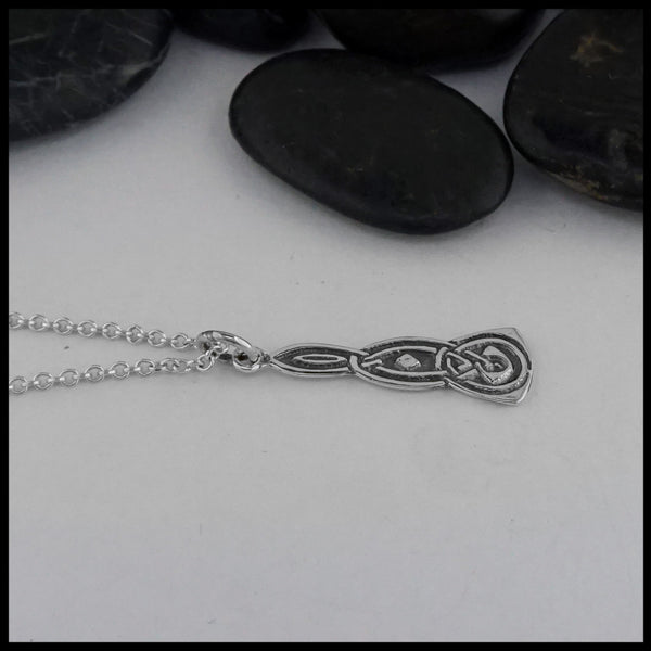 side view of pendant 