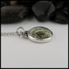 Rustic Leaf pendant in silver