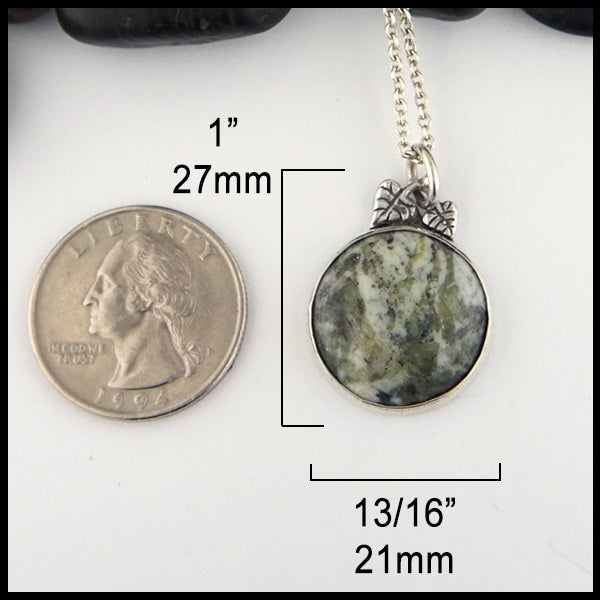 Leaf Pendant measurements