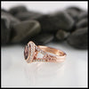 Celtic Ring with Diamond Halo