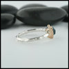 Profile view of tourmaline ring