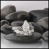 Bezel set diamond wedding band
