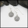 English Rose drop earrings in Sterling Silver.