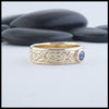 Josephine's Knot Band in gold with Sapphire
