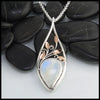 Moonstone Floral Pendant