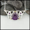 Trilliant Amethyst Necklace by Walker's Celtic Jewelry
