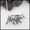 Celtic Bear Pendant  in Sterling Silver