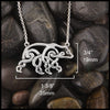 Celtic Bear 1 3/8: by 3/4"