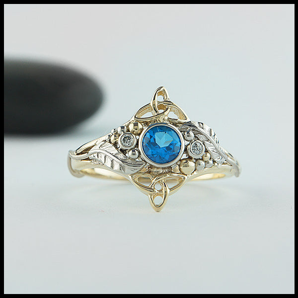 kashmir blue topaz ring