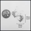 Earrings: Length 20mm 13/16" 20mm 13/16"