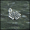 Profile view of celtic knot pendant