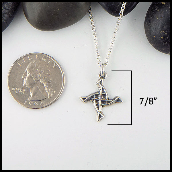 St. Brigid's Pendant in silver