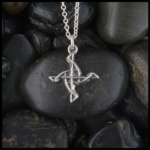 St. Brigid's Pendant in silver