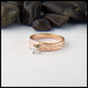 Celtic knot ring with reclaimed diamond