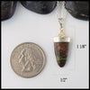 Bloodstone Pendant measures 1/2" by 1 1/8"