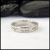 Josephine's Knot Anniversary Band in 14K White Gold with Diamonds