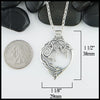 Fox pendant measures 1 1/8" by 1 1/2"