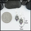 luckenbooth earring dimensions 16mm long by 10mm wide
