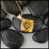 Starlight Citrine pendant in gold