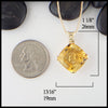 Starlight Citrine pendant in gold
