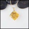 Starlight Citrine pendant in gold